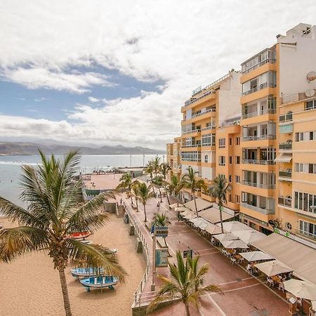 En Primera Linea De La Playa De Las Canteras Vista Al Mar Las Palmas Exterior photo